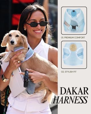 Alexandra s Leom, psíkom jazdca Formuly 1 Charlesa Leclerca, vám prinášajú našu horúcu novinku – postroj Dakar v modrej a...